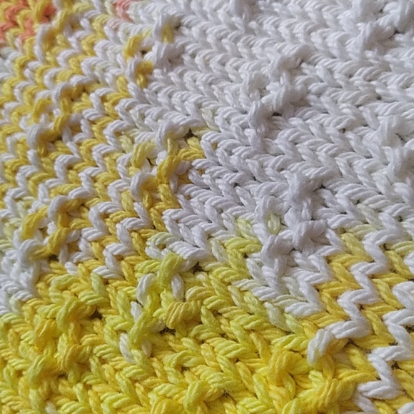 Hand Knit Baby Bib - Picture 4 of 5